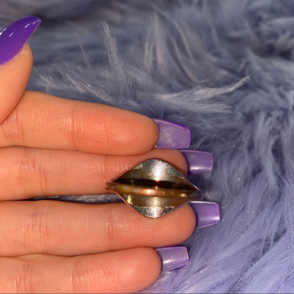 Boho Indie Central Stone Ring - Picture 3 of 8